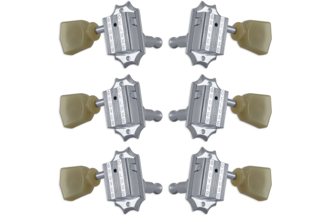 Set cheițe chitară Grover 135C Vintage Guitar Machines 3 + 3 Chrome