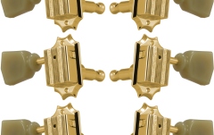 Set cheițe chitară Grover 135G Vintage Guitar Machines 3 + 3 Gold