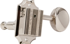 Set cheițe chitară Grover 136N6 Vintage Deluxe 6-in-Line Left Side Nickel
