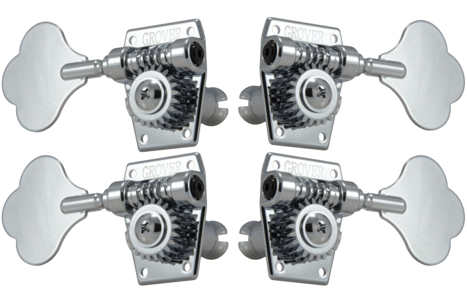 Set cheițe chitară Grover 142C Vintage Bass Machines 2 + 2 Chrome