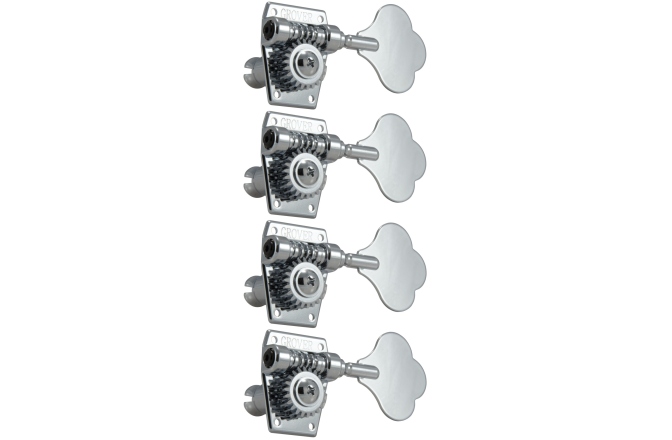 Set cheițe chitară Grover 142C4 Vintage Bass Machines  4-in-Line Left Side Chrome