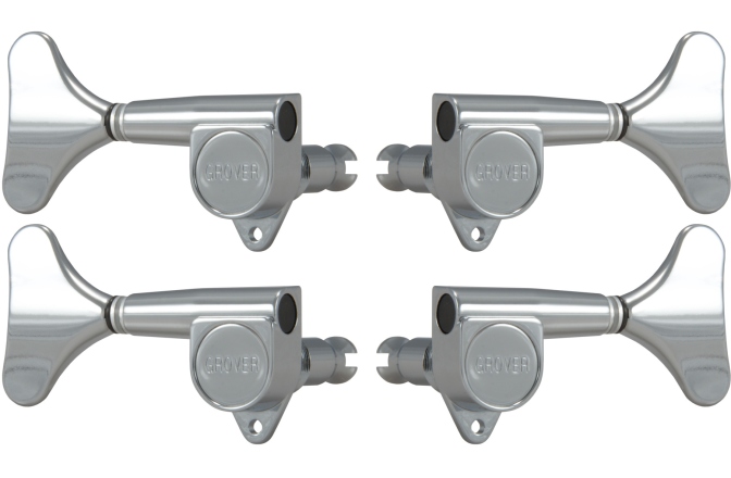Set cheițe chitară Grover 144C Mini Bass Machines 2 + 2 Chrome