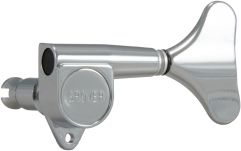 Set cheițe chitară Grover 144C4 Mini Bass 4-in-Line Left Side Chrome