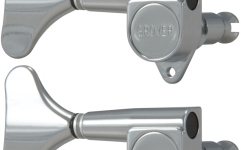 Set cheițe chitară Grover 144CL4 Mini Bass 4-in-Line LH Right Side Chrome