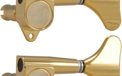 Set cheițe chitară Grover 144G4 Mini Bass 4-in-Line Left Side Gold