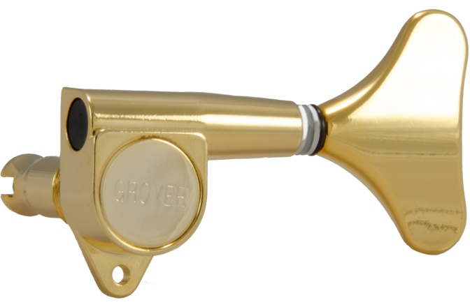 Set cheițe chitară Grover 144G4 Mini Bass 4-in-Line Left Side Gold
