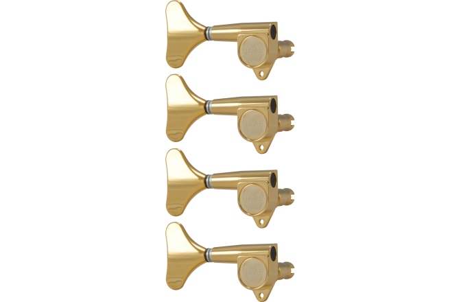 Set cheițe chitară Grover 144GL4 Mini Bass 4-in-Line LH Right Side Gold
