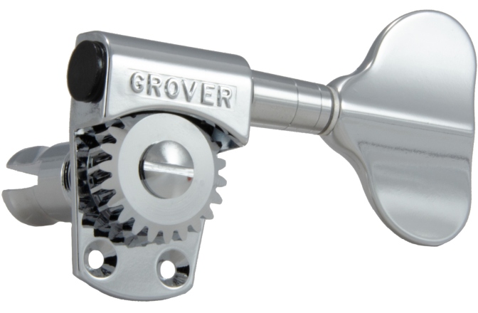 Set cheițe chitară Grover 145C4 Titan Electric Bass 4-in-Line Left Side Chrome