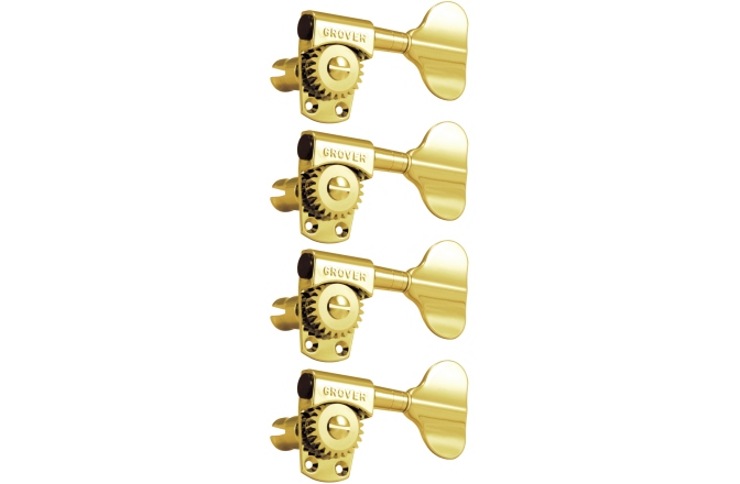 Set cheițe chitară Grover 145G4 Titan Electric Bass 4-in-Line Left Side Gold