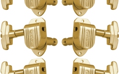 Set cheițe chitară Grover 150G Imperial Machine Heads 3 + 3 Gold