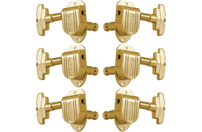 Set cheițe chitară Grover 150G Imperial Machine Heads 3 + 3 Gold