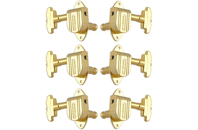 Set cheițe chitară Grover 151G Full Size Imperial Machine Heads 3 + 3 Gold
