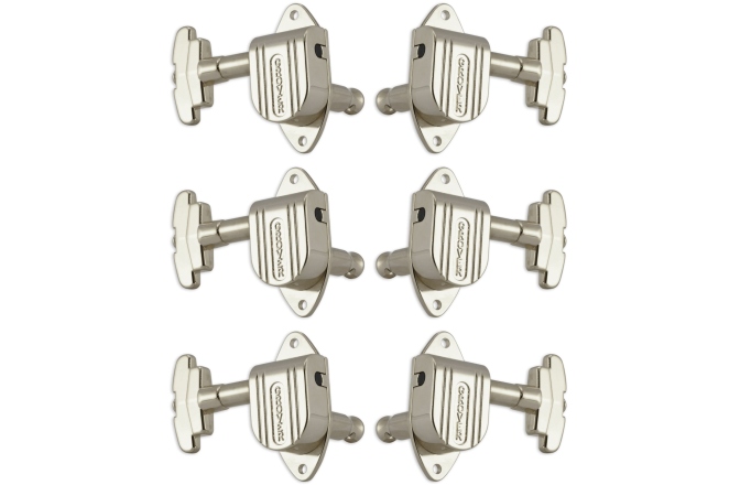 Set cheițe chitară Grover 151N Full Size Imperial Machine Heads 3 + 3 Nickel