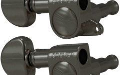 Set cheițe chitară Grover 205BNL6 Mini Rotomatics 6-in-Line LH Right Side Black Nickel