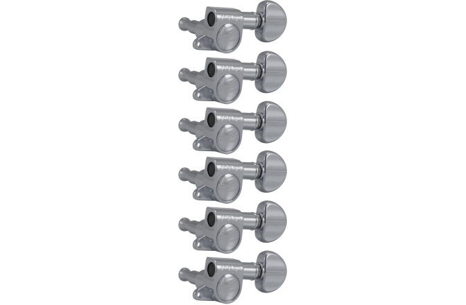 Set cheițe chitară Grover 205C6 Mini Rotomatics 6-in-Line Left Side Chrome