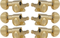 Set cheițe chitară Grover 205G Mini Rotomatics 3 + 3 - Gold