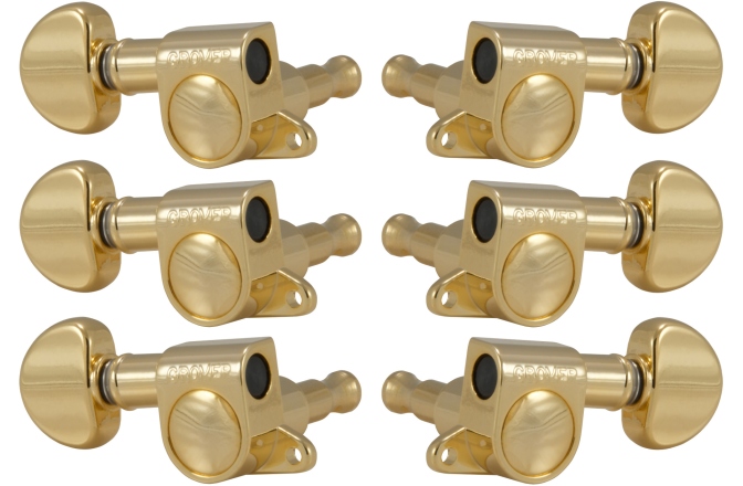 Set cheițe chitară Grover 205G Mini Rotomatics 3 + 3 - Gold