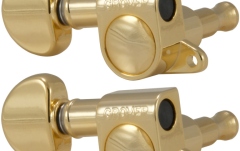 Set cheițe chitară Grover 205GL6 Mini Rotomatics 6-in-Line LH Right Side Gold