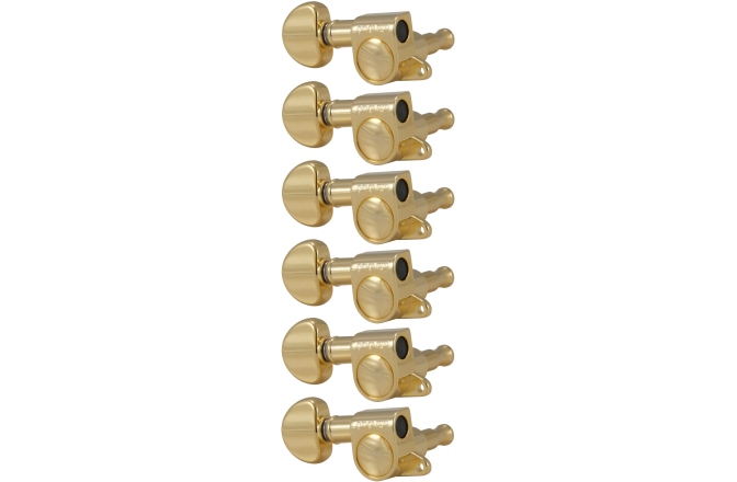 Set cheițe chitară Grover 205GL6 Mini Rotomatics 6-in-Line LH Right Side Gold