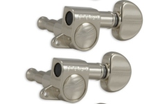 Set cheițe chitară Grover 205N6 Mini Rotomatics 6-in-Line Left Side Nickel