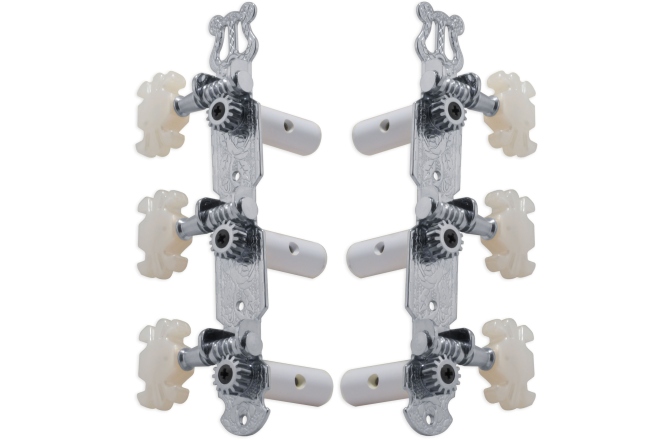 Set cheițe chitară Grover 303C Classic Guitar Machines 3 + 3 Chrome