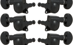 Set cheițe chitară Grover 305BC Mid-Size Rotomatics 3 + 3 Black Chrome