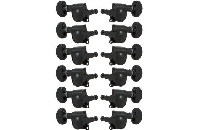 Set cheițe chitară Grover 305BC12 Mid-Size Rotomatics 12 Strings Black Chrome