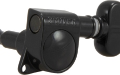 Set cheițe chitară Grover 305BC6 Mid-Size Rotomatics 6-in-Line Left Side Black Chrome