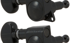 Set cheițe chitară Grover 305BCL6 Mid-Size Rotomatics LH Right Side Black Chrome