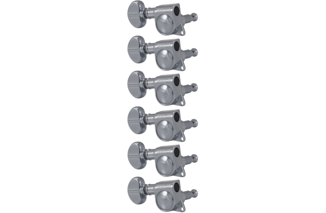 Set cheițe chitară Grover  305CL6 Mid-Size Rotomatics LH Right Side Chrome