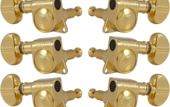 Set cheițe chitară Grover 305G Mid-Size Rotomatics 3 + 3 Gold