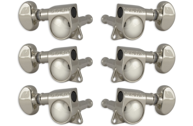 Set cheițe chitară Grover 305N Mid-Size Rotomatics 3 + 3 Nickel