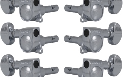 Set cheițe chitară Grover 406C Mini Locking Rotomatics 3 + 3 Chrome