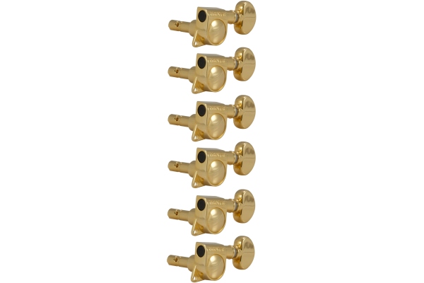 406G6 Mini Locking Rotomatics 6-in-Line Left Side Gold 406G6 Mini Locking Rotomatics 6-in-Line Left Side Gold