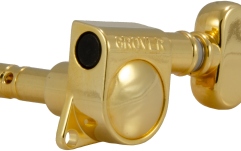 Set cheițe chitară Grover 406G6 Mini Locking Rotomatics 6-in-Line Left Side Gold