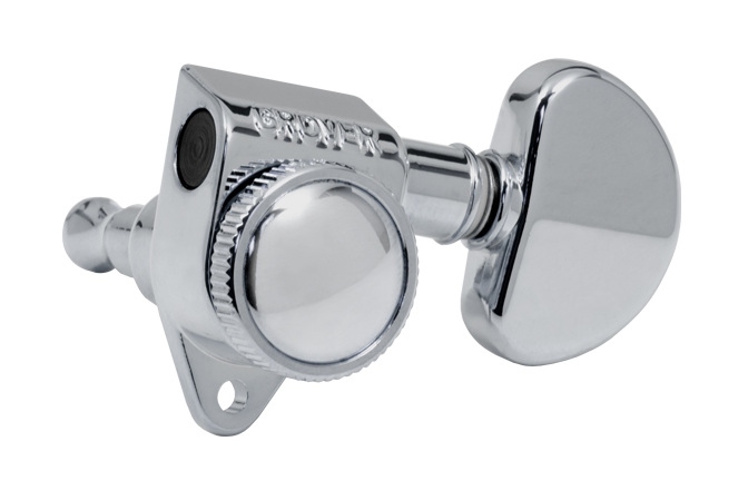 Set cheițe chitară Grover 502C Roto-Grip Locking Rotomatics 3 + 3 Chrome