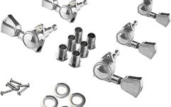 Set cheițe chitară Grover 502CK Roto-Grip Locking Rotomatics 3 + 3 Chrome