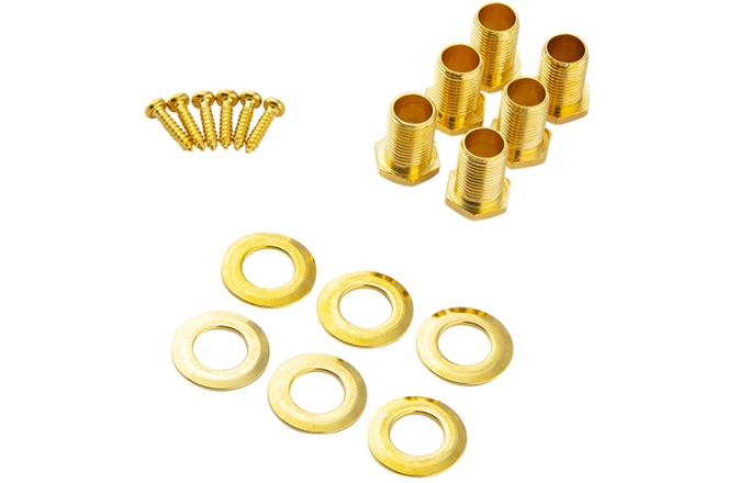 Set cheițe chitară Grover 502GK Roto-Grip Locking Rotomatics 3 + 3 Gold