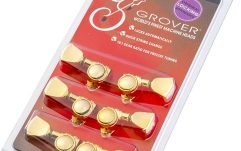 Set cheițe chitară Grover 502GK Roto-Grip Locking Rotomatics 3 + 3 Gold