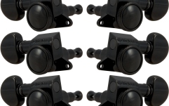 Set cheițe chitară Grover 505BC Mini Roto-Grip Locking Rotomatics 3 + 3 Black Chrome