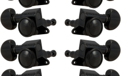 Set cheițe chitară Grover  505BC12 Mini Roto-Grip Locking Rotomatics 12-String Black Chrome