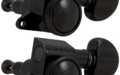 Set cheițe chitară Grover 505BC6 Mini Roto-Grip Locking 6-in-Line Left Side  Black Chrome