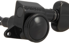 Set cheițe chitară Grover 505BC6 Mini Roto-Grip Locking 6-in-Line Left Side  Black Chrome