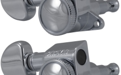 Set cheițe chitară Grover 505CL6 Mini Roto-Grip 6-in-Line LH Right Treble Side Chrome