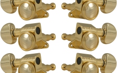 Set cheițe chitară Grover  505G Mini Roto-Grip Locking Rotomatics 3 + 3 - Gold