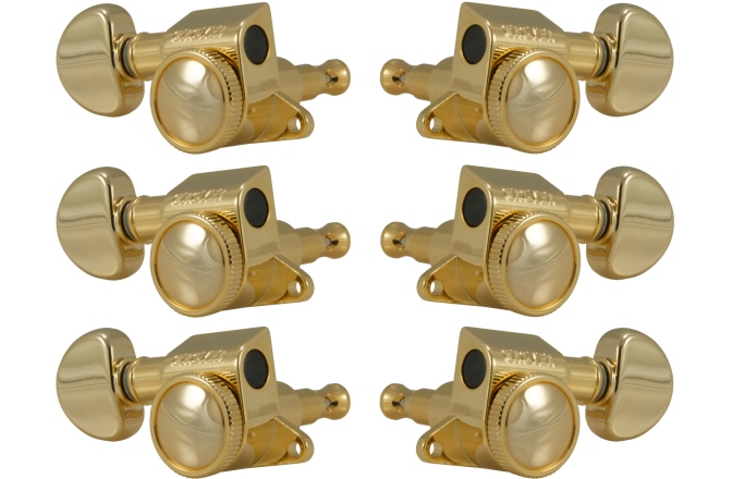 Set cheițe chitară Grover  505G Mini Roto-Grip Locking Rotomatics 3 + 3 - Gold