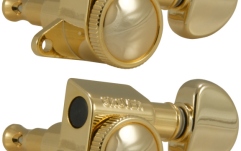 Set cheițe chitară Grover  505G6 Mini Roto-Grip Locking 6-in-linie Left Side Gold