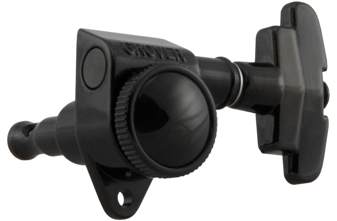 Set cheițe chitară Grover 509BC Roto-Grip Locking Super Rotomatics 3 + 3 Black Chrome