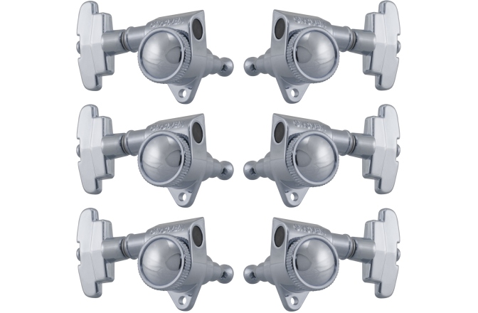 Set cheițe chitară Grover 509C Roto-Grip Locking Super 3 + 3 Chrome