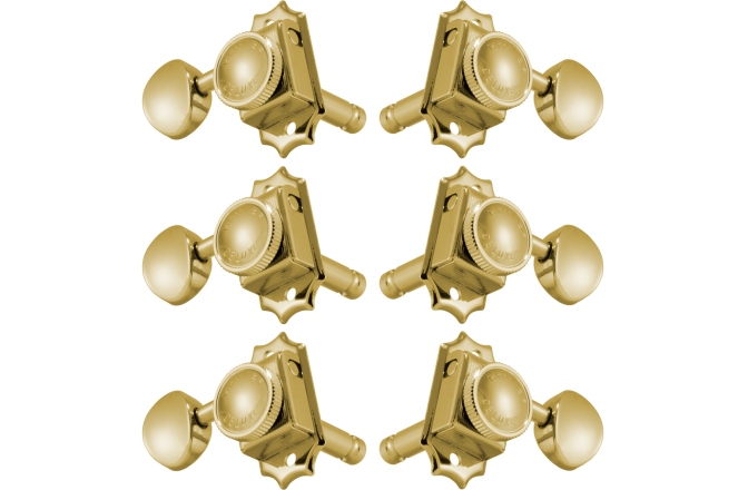 Set cheițe chitară Grover 533G Vintage Locking Rotomatics 3 + 3 Gold